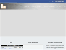 Tablet Screenshot of basisinvgroup.com